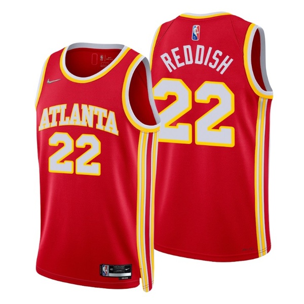 Personalized Men’s Cam Reddish Atlanta Hawks 75th Anniversary Diamond Jersey