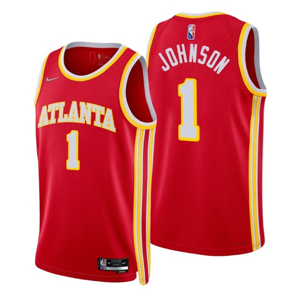 Personalized Men’s Jalen Johnson Atlanta Hawks 75th Anniversary Diamond Jersey