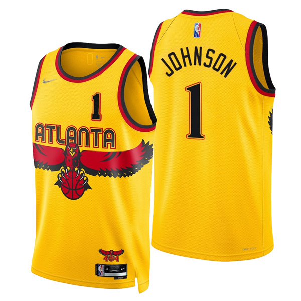 Personalized Men’s Jalen Johnson Atlanta Hawks 75th Anniversary Diamond Jersey