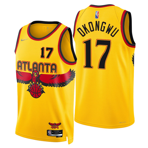 Personalized Men’s Onyeka Okongwu Atlanta Hawks 75th Anniversary Diamond Jersey