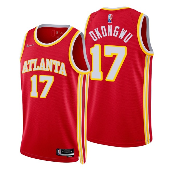 Personalized Men’s Onyeka Okongwu Atlanta Hawks 75th Anniversary Diamond Jersey