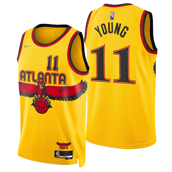 Personalized Men’s Trae Young Atlanta Hawks 75th Anniversary Diamond Jersey
