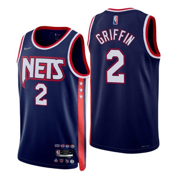 Personalized Men’s Blake Griffin Brooklyn Nets 75th Anniversary Diamond Jersey