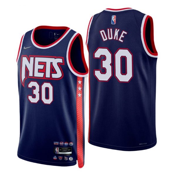 Personalized Men’s David Duke Brooklyn Nets 75th Anniversary Diamond Jersey