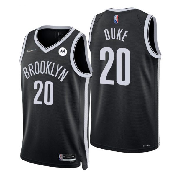 Personalized Men’s David Duke Brooklyn Nets 75th Anniversary Diamond Jersey