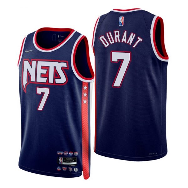 Personalized Men’s Kevin Durant Brooklyn Nets 75th Anniversary Diamond Jersey