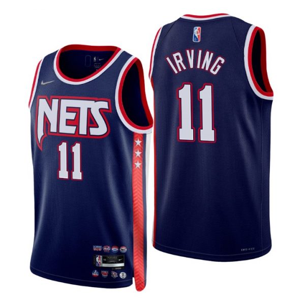 Personalized Men’s Kyrie Irving Brooklyn Nets 75th Anniversary Diamond Jersey