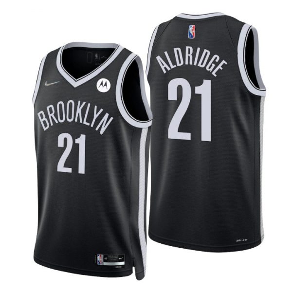 Personalized Men’s Lamarcus Aldridge Brooklyn Nets 75th Anniversary Diamond Jersey