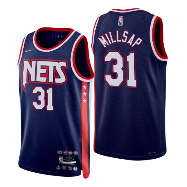 Personalized Men’s Paul Millsap Brooklyn Nets 75th Anniversary Diamond Jersey