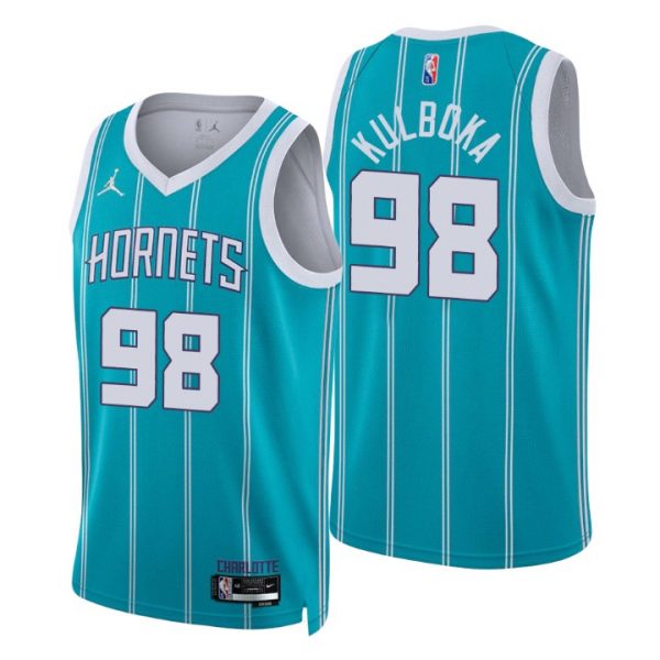 Personalized Men’s Arnoldas Kulboka Charlotte Hornets 75th Anniversary Diamond Jersey