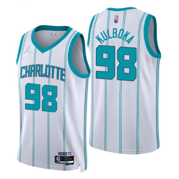 Personalized Men’s Arnoldas Kulboka Charlotte Hornets 75th Anniversary Diamond Jersey White Association