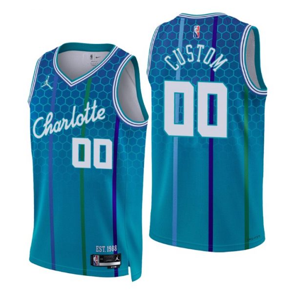Personalized Men’s Charlotte Hornets 75th Anniversary Diamond Jersey