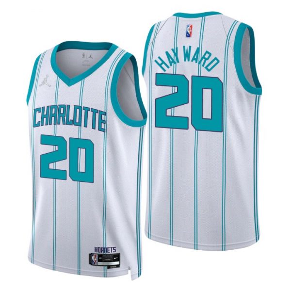 Personalized Men’s Gordon Hayward Charlotte Hornets 75th Anniversary Diamond Jersey White Association