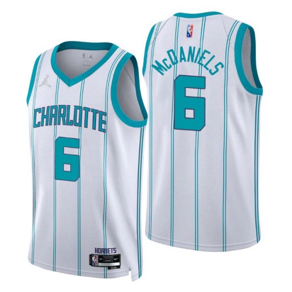 Personalized Men’s Jalen Mcdaniels Charlotte Hornets 75th Anniversary Diamond Jersey White Association