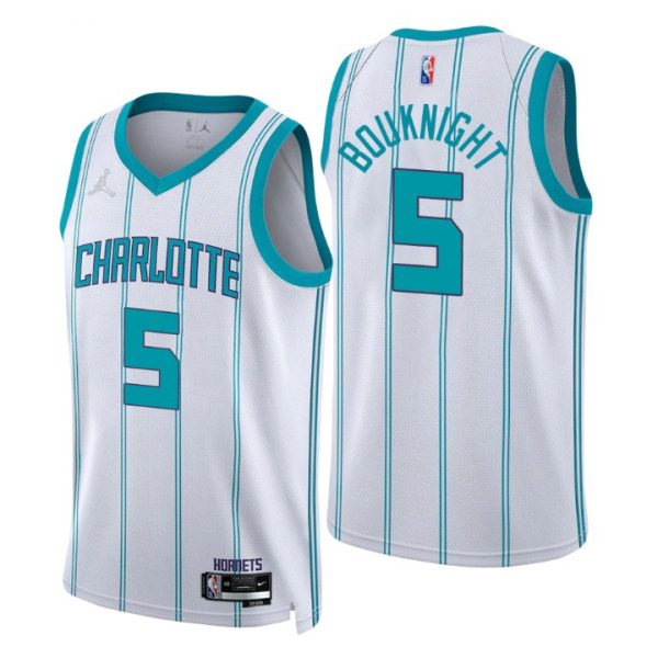 Personalized Men’s James Bouknight Charlotte Hornets 75th Anniversary Diamond Jersey White Association