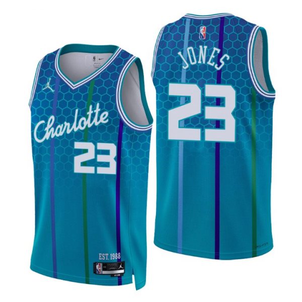 Personalized Men’s Kai Jones Charlotte Hornets 75th Anniversary Diamond Jersey