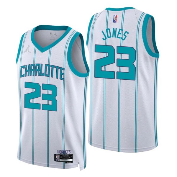 Personalized Men’s Kai Jones Charlotte Hornets 75th Anniversary Diamond Jersey White Association