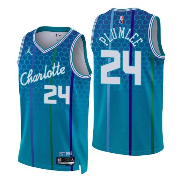 Personalized Men’s Mason Plumlee Charlotte Hornets 75th Anniversary Diamond Jersey