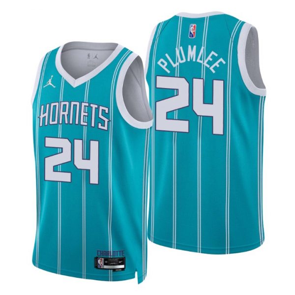 Personalized Men’s Mason Plumlee Charlotte Hornets 75th Anniversary Diamond Jersey