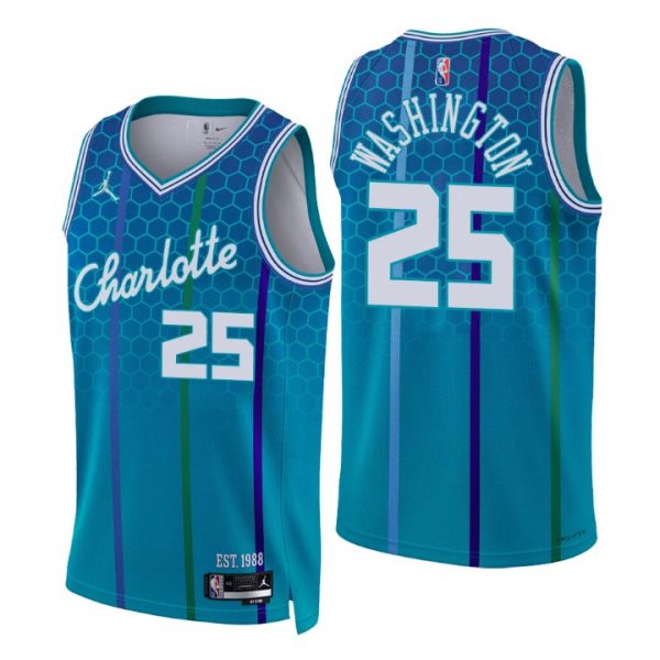 Personalized Men’s P. J. Washington Charlotte Hornets 75th Anniversary Diamond Jersey
