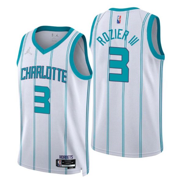 Personalized Men’s Terry Rozier III Charlotte Hornets 75th Anniversary Diamond Jersey White Association