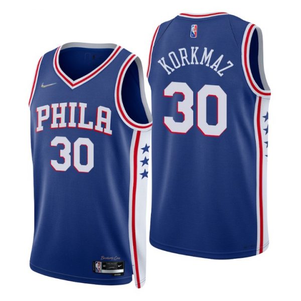 Personalized Men’s Furkan Korkmaz Philadelphia 76ers 75th Anniversary Diamond Jersey