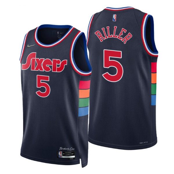 Personalized Men’s Grant Riller Philadelphia 76ers 75th Anniversary Diamond Jersey