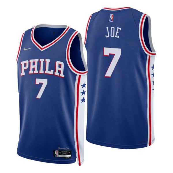 Personalized Men’s Isaiah Joe Philadelphia 76ers 75th Anniversary Diamond Jersey