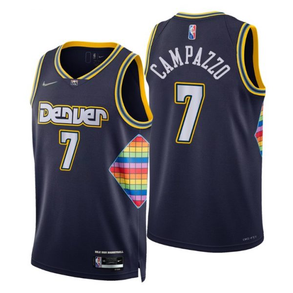 Personalized Men’s Facundo Campazzo Denver Nuggets 75th Anniversary Diamond Jersey