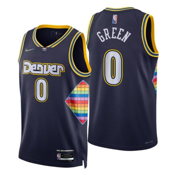 Personalized Men’s Jamychal Green Denver Nuggets 75th Anniversary Diamond Jersey