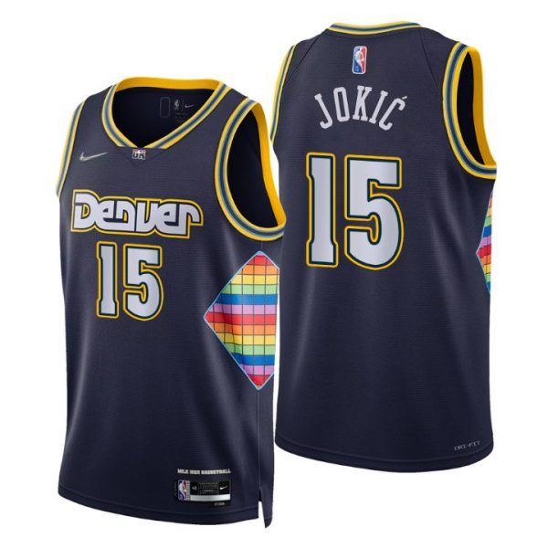 Personalized Men’s Nikola Jokic Denver Nuggets 75th Anniversary Diamond Jersey