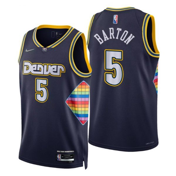 Personalized Men’s Will Barton Denver Nuggets 75th Anniversary Diamond Jersey