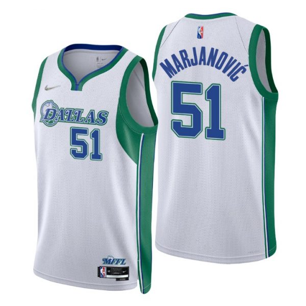 Personalized Men’s Boban Marjanovic Dallas Mavericks 75th Anniversary Diamond Jersey White City