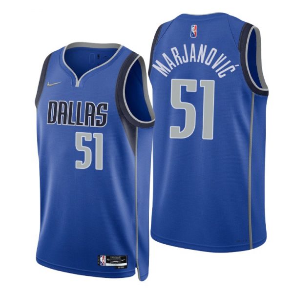 Personalized Men’s Boban Marjanovic Dallas Mavericks 75th Anniversary Diamond Jersey