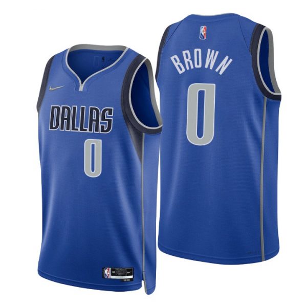 Personalized Men’s Sterling Brown Dallas Mavericks 75th Anniversary Diamond Jersey