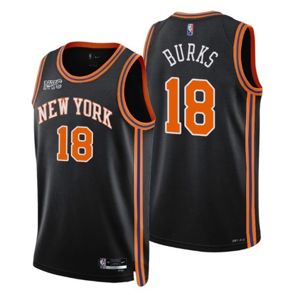 Personalized Men’s Alec Burks New York Knicks 75th Anniversary Diamond Jersey