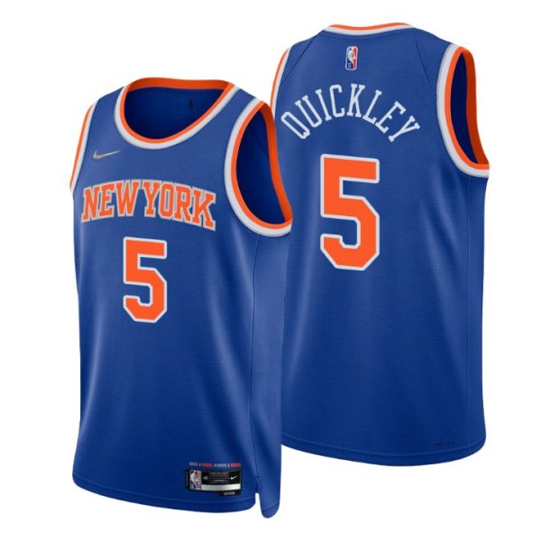 Personalized Men’s Immanuel Quickley New York Knicks 75th Anniversary Diamond Jersey