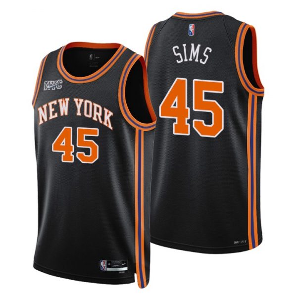 Personalized Men’s Jericho Sims New York Knicks 75th Anniversary Diamond Jersey