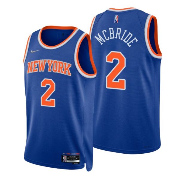 Personalized Men’s Miles Mcbride New York Knicks 75th Anniversary Diamond Jersey