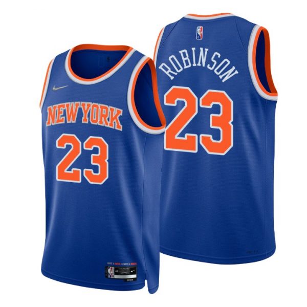 Personalized Men’s Mitchell Robinson New York Knicks 75th Anniversary Diamond Jersey
