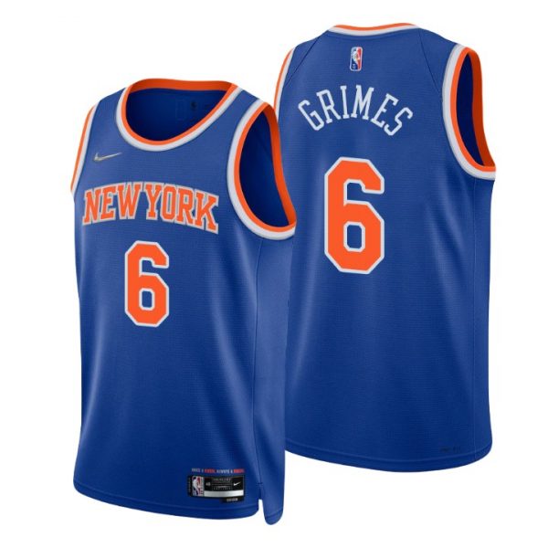 Personalized Men’s Quentin Grimes New York Knicks 75th Anniversary Diamond Jersey