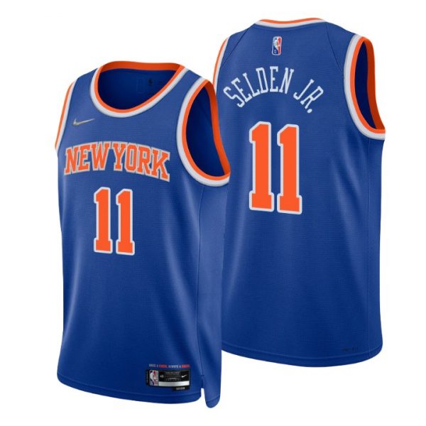 Personalized Men’s Wayne Selden Jr. New York Knicks 75th Anniversary Diamond Jersey