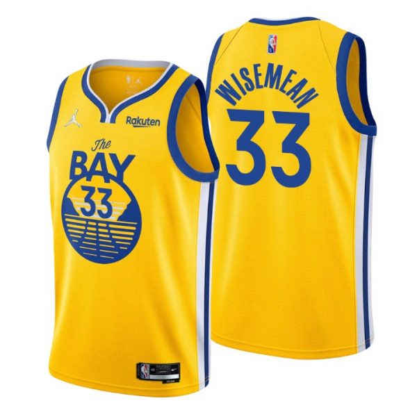 Personalized Men’s James Wiseman Golden State Warriors 75th Anniversary Diamond Jersey