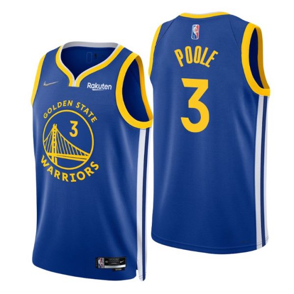 Personalized Men’s Jordan Poole Golden State Warriors 75th Anniversary Diamond Jersey
