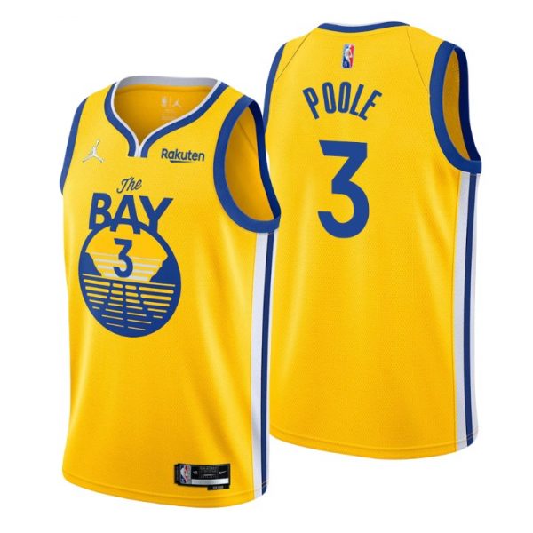 Personalized Men’s Jordan Poole Golden State Warriors 75th Anniversary Diamond Jersey