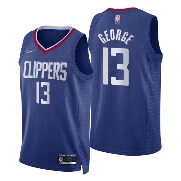 Personalized Men’s Paul George Los Angeles Clippers 75th Anniversary Diamond Jersey