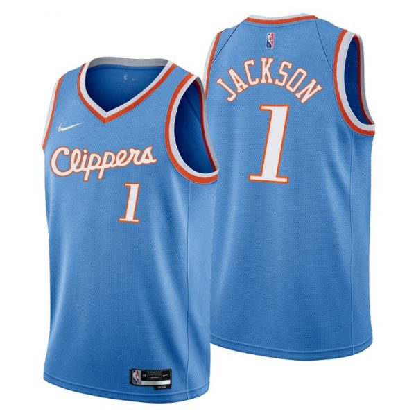 Personalized Men’s Reggie Jackson Los Angeles Clippers 75th Anniversary Diamond Jersey