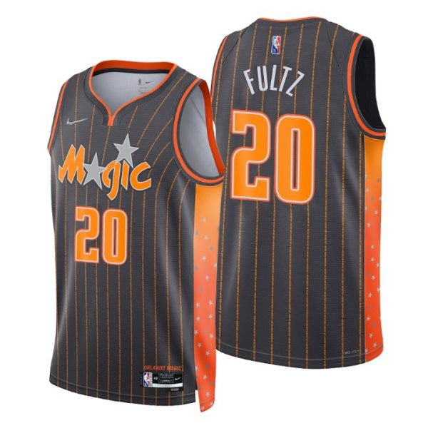 Personalized Men’s Markelle Fultz Orlando Magic City Anthracite 75th Anniversary Diamond Jersey Stitched