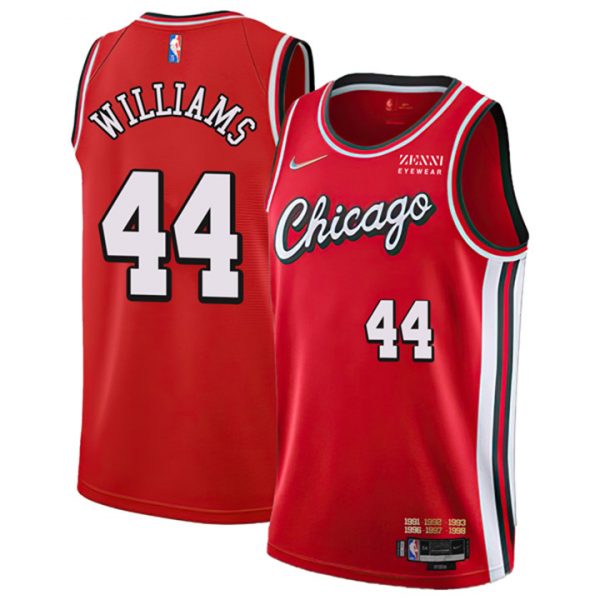 Personalized Men’s #44 Patrick Williams Chicago Bulls 75th Anniversary Diamond Jersey
