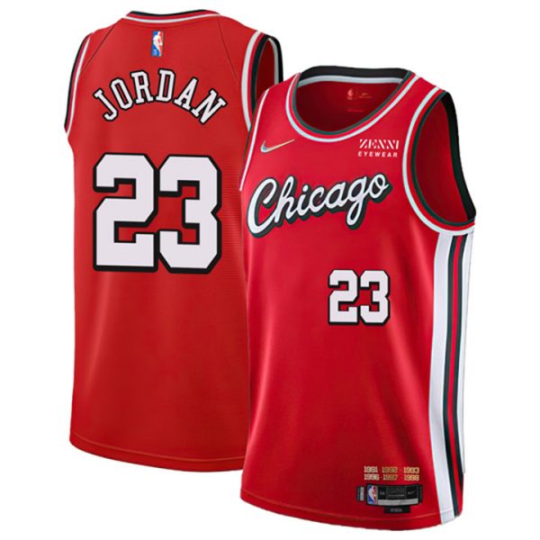 Personalized Men’s #23 Michael Jordan Chicago Bulls 75th Anniversary Diamond Jersey